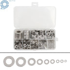 304 SS Flat Washers Assortment Kit (600 Pcs) for Plumbing & Construction