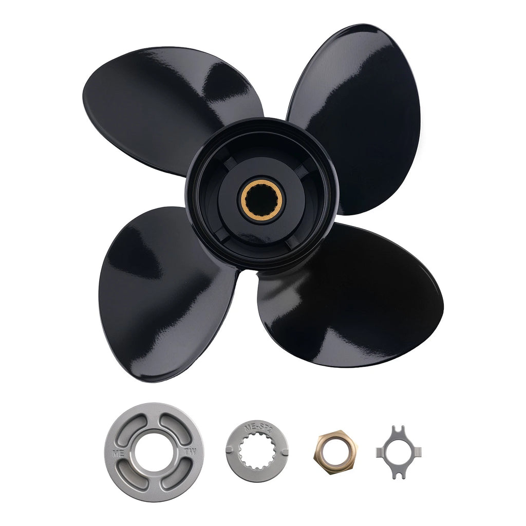 Set of 4 Blade Aluminum Propellers for Mercury 40-140HP