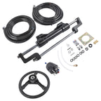 Hydraulic Outboard Boat Steering Kit for Various Models (20ft Hoses)