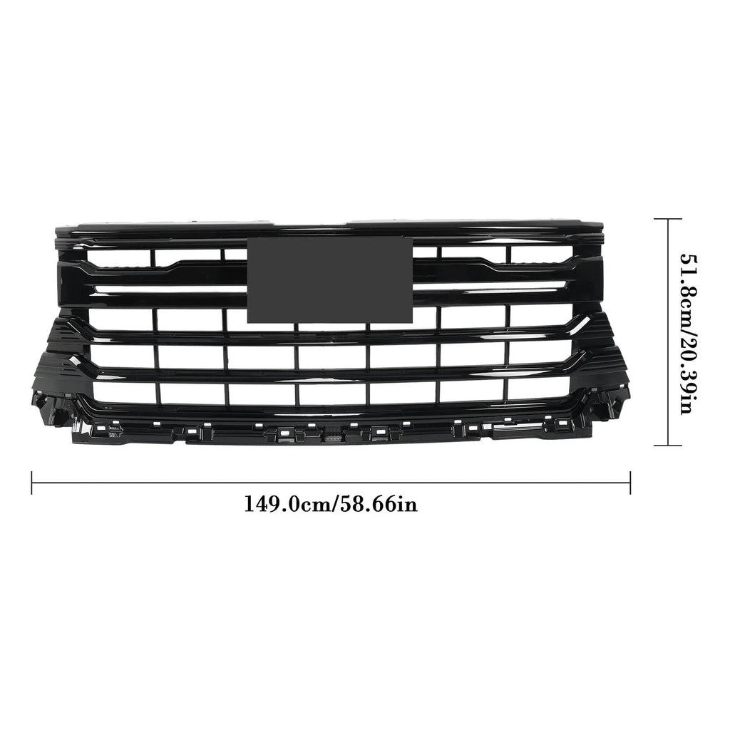 Glossy Black Grille for Chevy Silverado 2500HD 3500HD (2024-2025)
