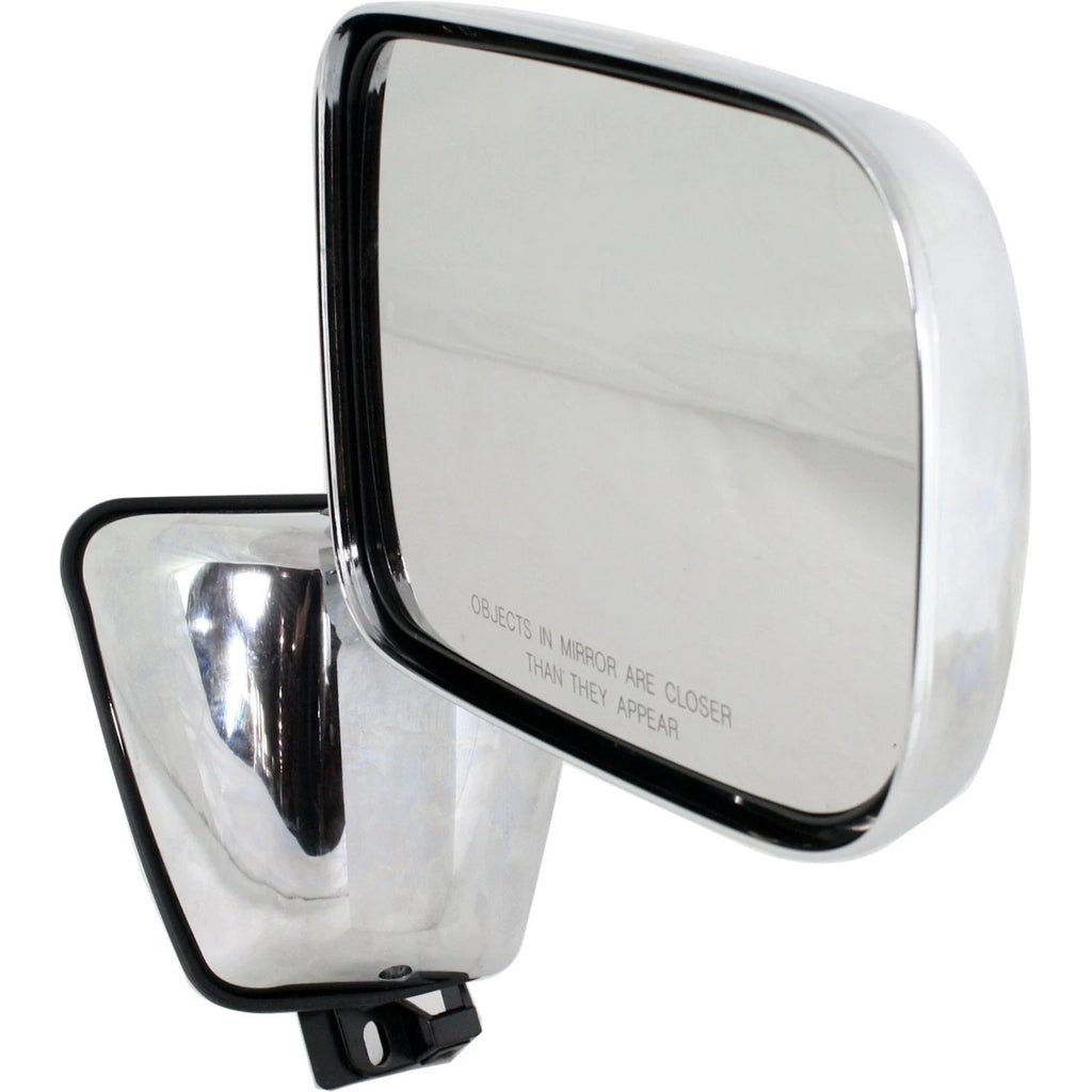 Set of 2 Chrome Manual Mirrors for Dodge D250 (1988–1993)