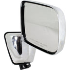 Set of 2 Chrome Manual Mirrors for Dodge D250 (1988–1993)