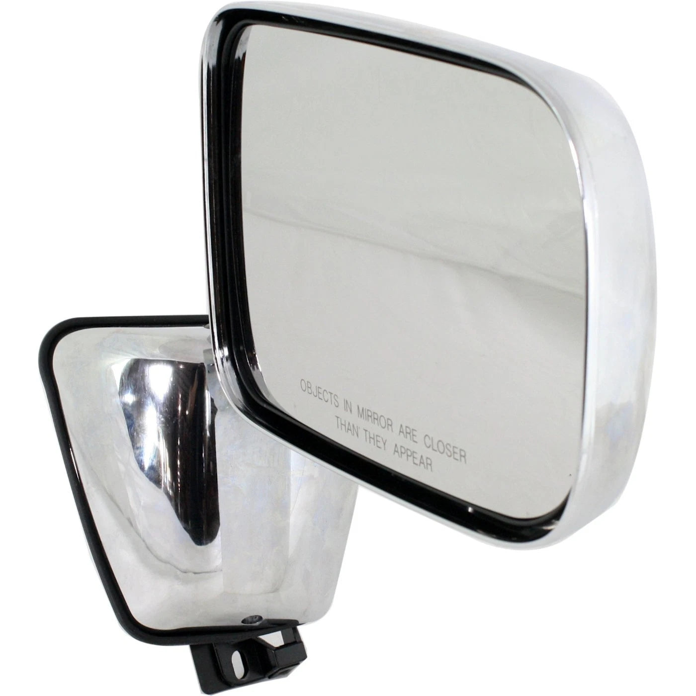 Set of 2 Chrome Manual Mirrors for Dodge D250 (1988–1993)