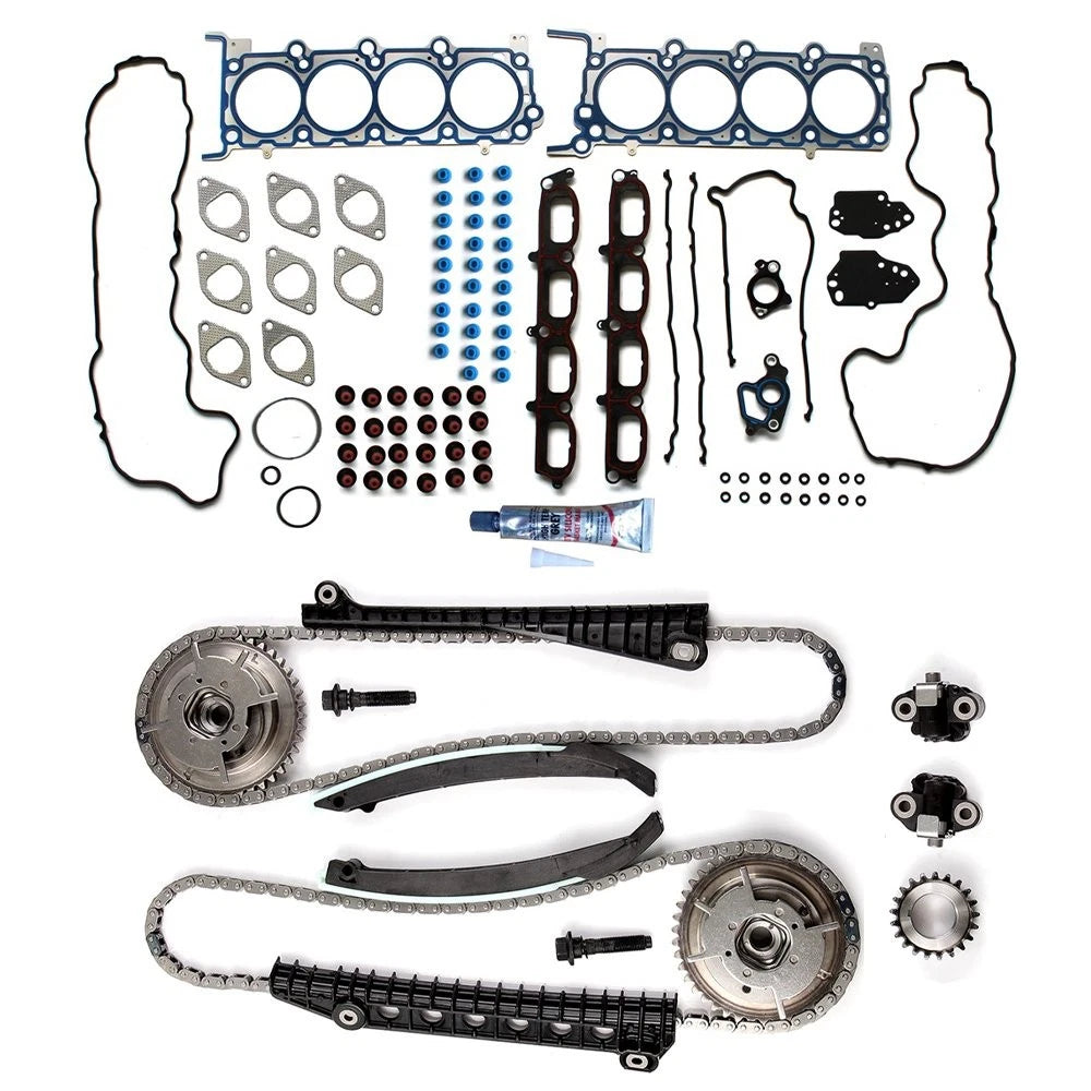 Timing Chain Kit Cam Phaser Head Gasket Set for Ford F-150 (2006)