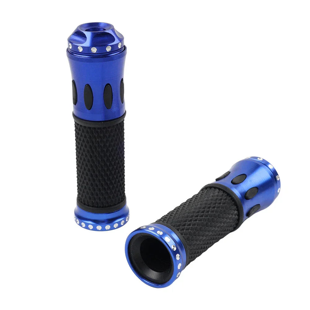 7/8" Blue Handlebar Grips for Yamaha, Honda, Suzuki