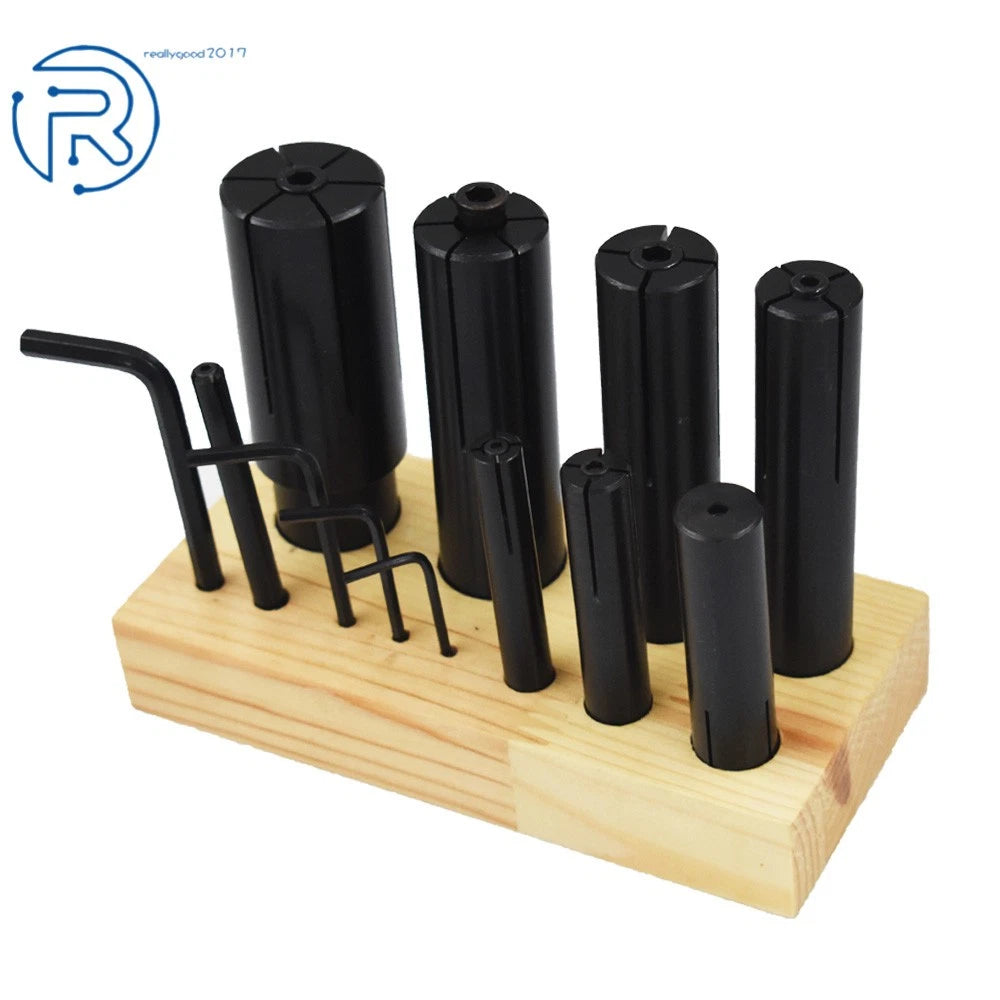 8PCS Expanding Arbors Set Mandrels for Lathe Milling (1/4" to 1-1/4")