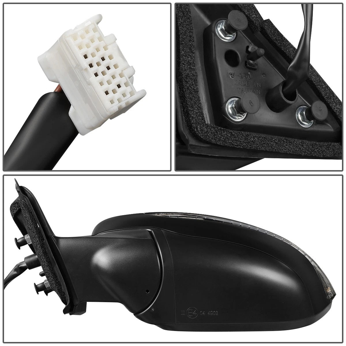 Driver Side Door Mirror for Nissan Rogue (2014–2016) NI1320285, Heated, Powered