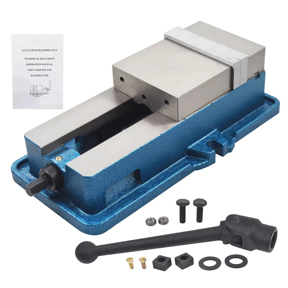5" Lockdown CNC Milling Machine Bench Vise Clamping Vice (Without Base)