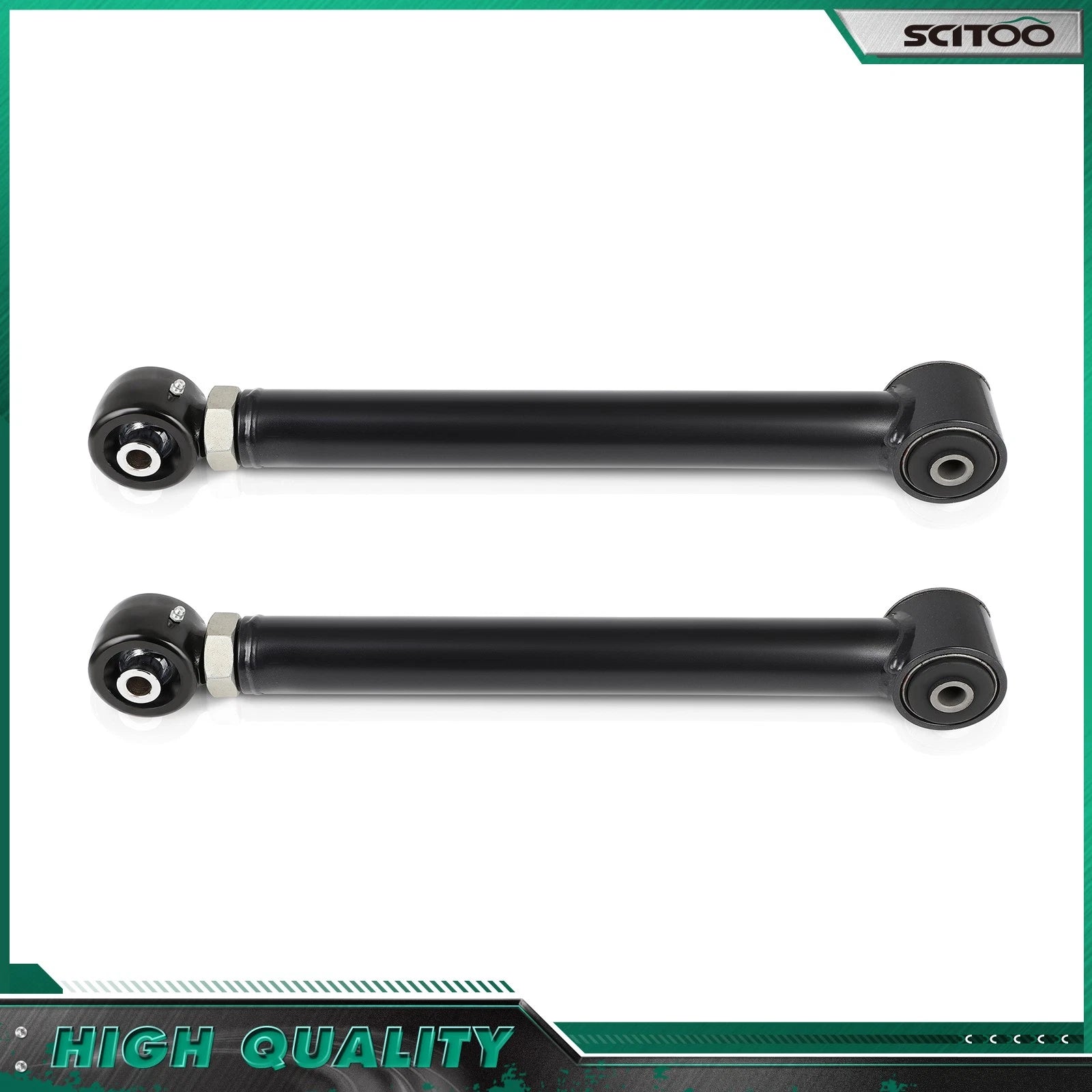 Adjustable Rear Lower Control Arm for Jeep Wrangler (2007–2018) Black
