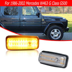 Sequential Amber LED Front Side Marker Lights for Mercedes-Benz G-Class (1986–2002)