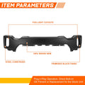 Front Bumper Face Bar for GMC Sierra 2500 3500 HD (2020–2023) Black