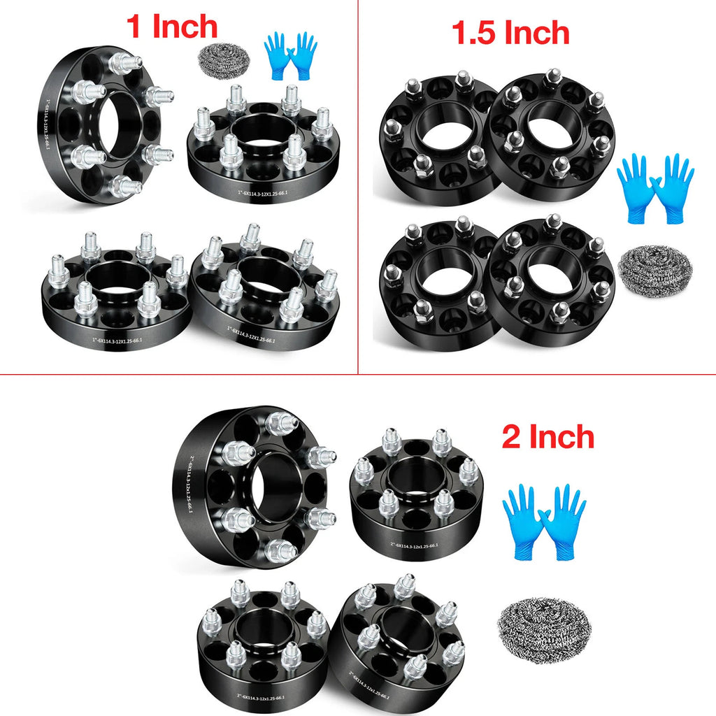 1 in 6x4.5 Hubcentric Wheel Spacers for Nissan Frontier Pathfinder Xterra (2005–2020)