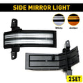 2X Smoke Switchback Mirror Side LED Light for Chevy Silverado GMC Sierra (2014–2018)