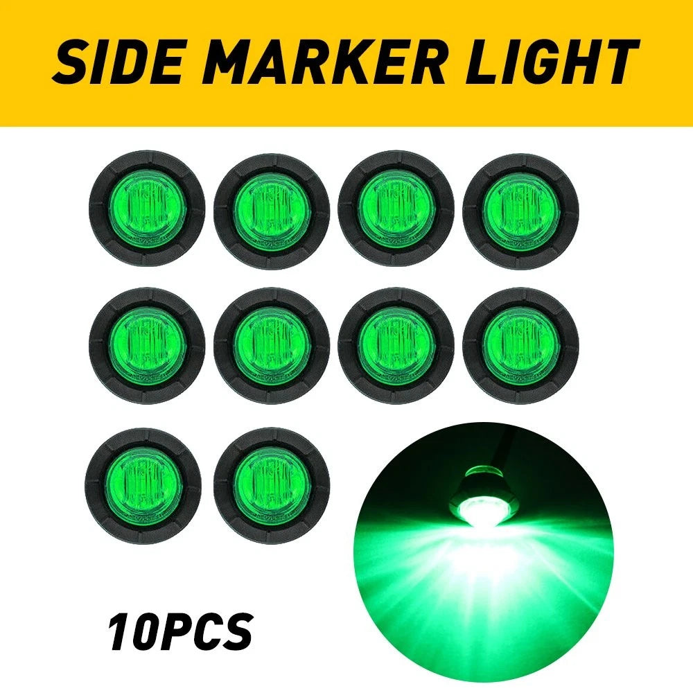 LED Side Marker Clearance Light for Truck Trailer Pickup Vans (0.75")