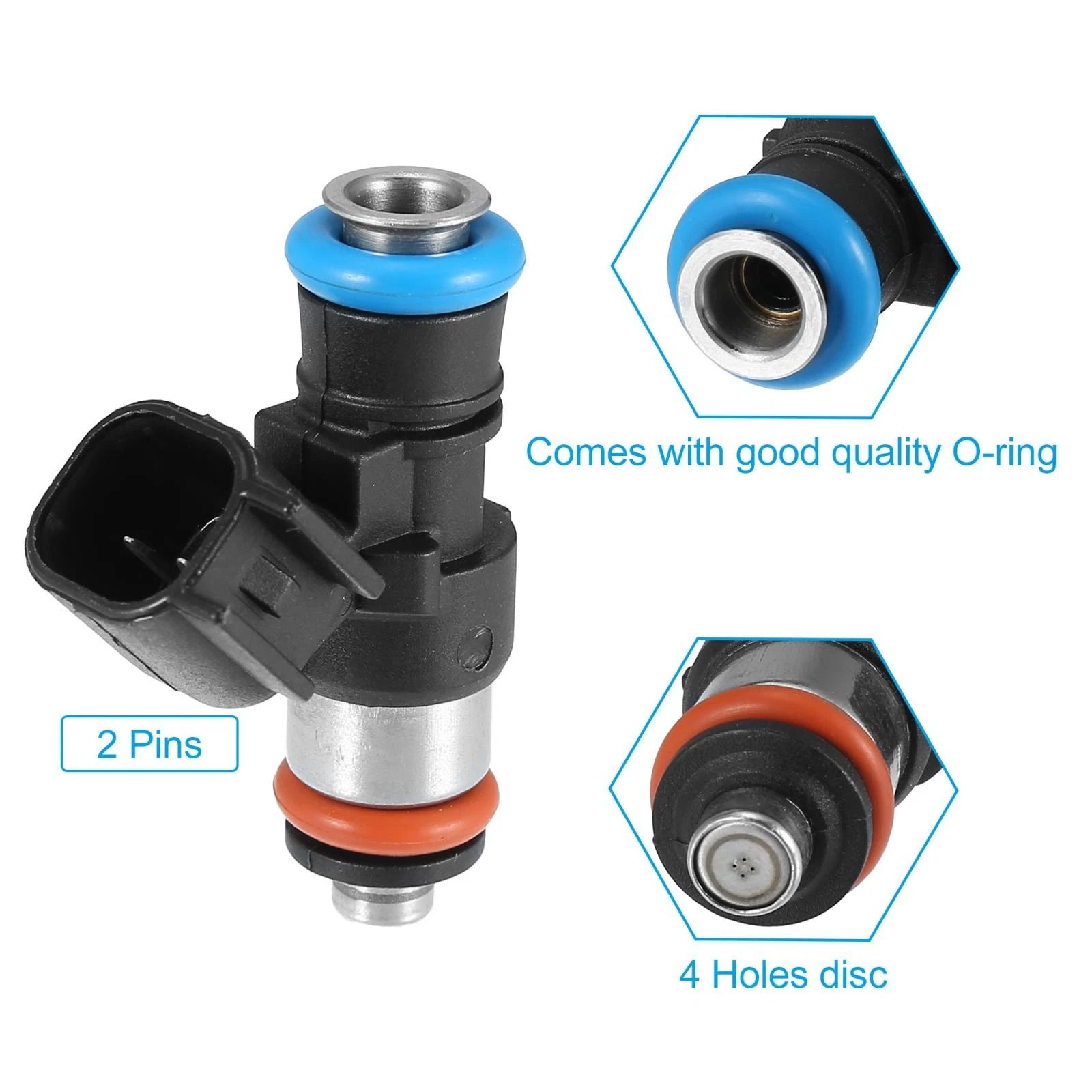 8pcs Fuel Injector 0280158051 for Chevy Corvette 6.2L V8 (2008–2013)