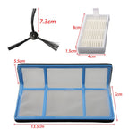 Set of 10 Side Brush Filters for ZACO Vacuum Cleaner