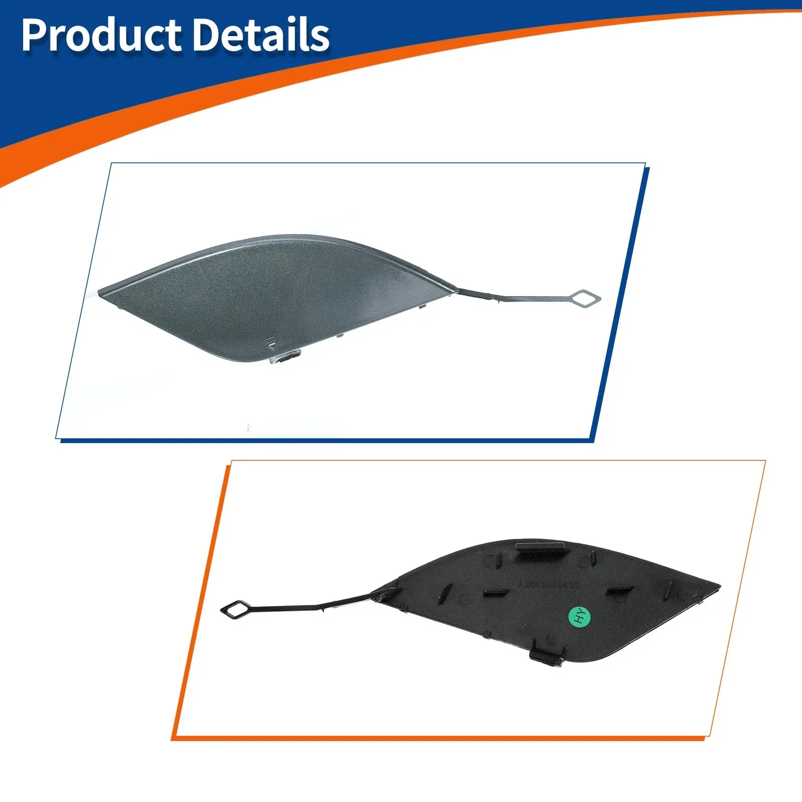 Rear Tow Hook Cover for Mercedes-Benz C-Class W204 (2007-2014) Grey