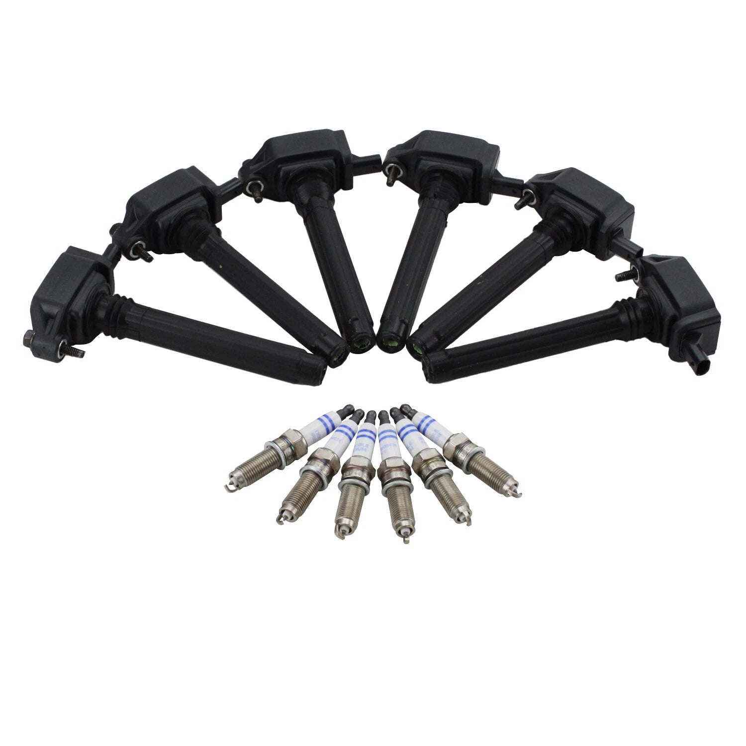 Set of 6 Bosch Ignition Coils for Iridium Platinum (Gap 0.039)