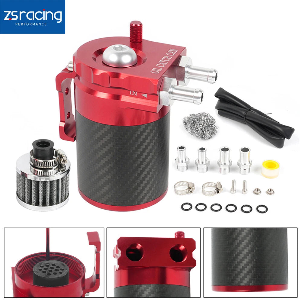 Carbon Fiber Oil Catch Can Kit for Universal Applications