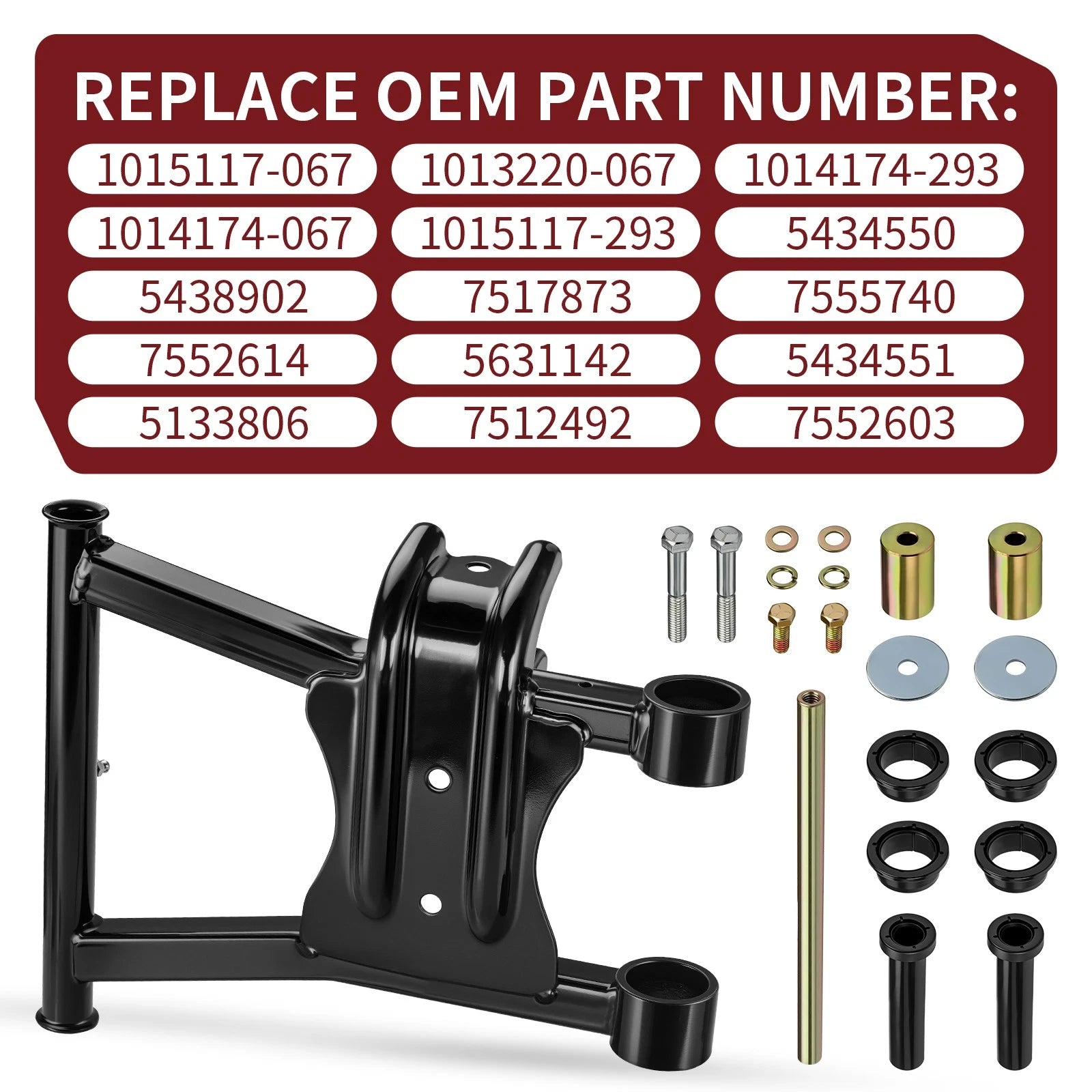 Rear Lower Left A-Arm w/ Control Arm Bushing for Polaris Sportsman 450 (2006–2007)