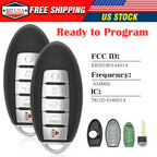 2 Replacement Keyless Smart Remote Key Fob for Nissan Altima (2013–2015)