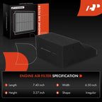 2X Engine Air Filter for F-250 F-350 F-450 F-550 Super Duty (2011–2016)