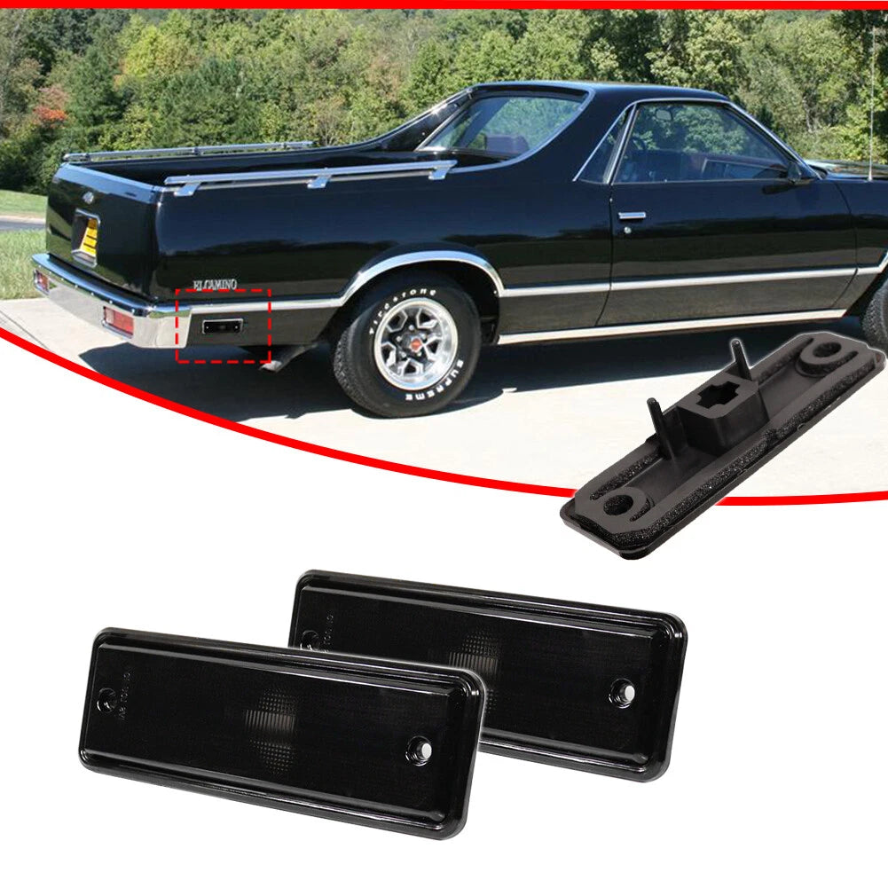 Set of 2 Rear Side Marker Lamp Housings for El Camino, Caballero, Malibu
