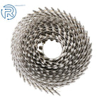 2X 2-1/2" Ring Shank Stainless Siding Nails 15 Degree Wire Coil