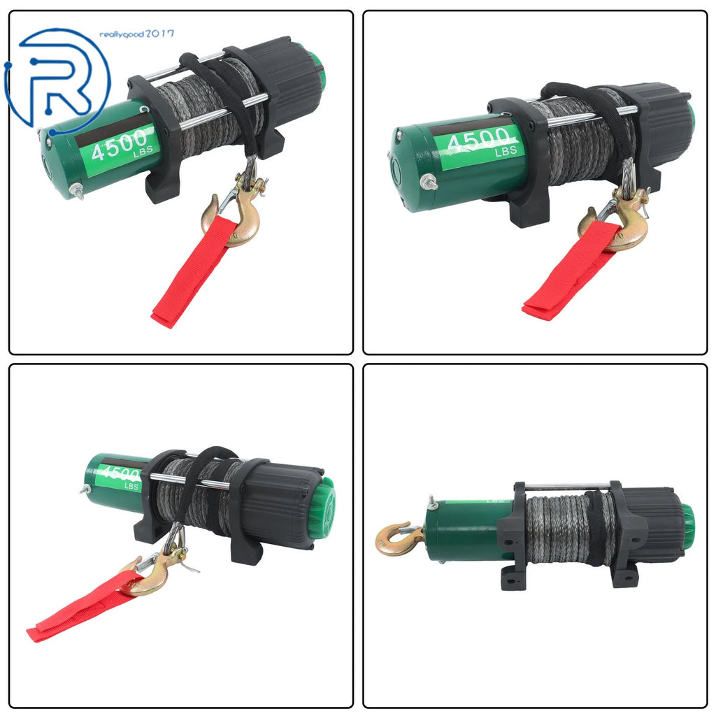 4500LB Synthetic Rope Winch for Off-Road Vehicles (IP67)