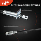 2X Parking Brake Cables for Mercedes-Benz 190E E300 (1982–1993)