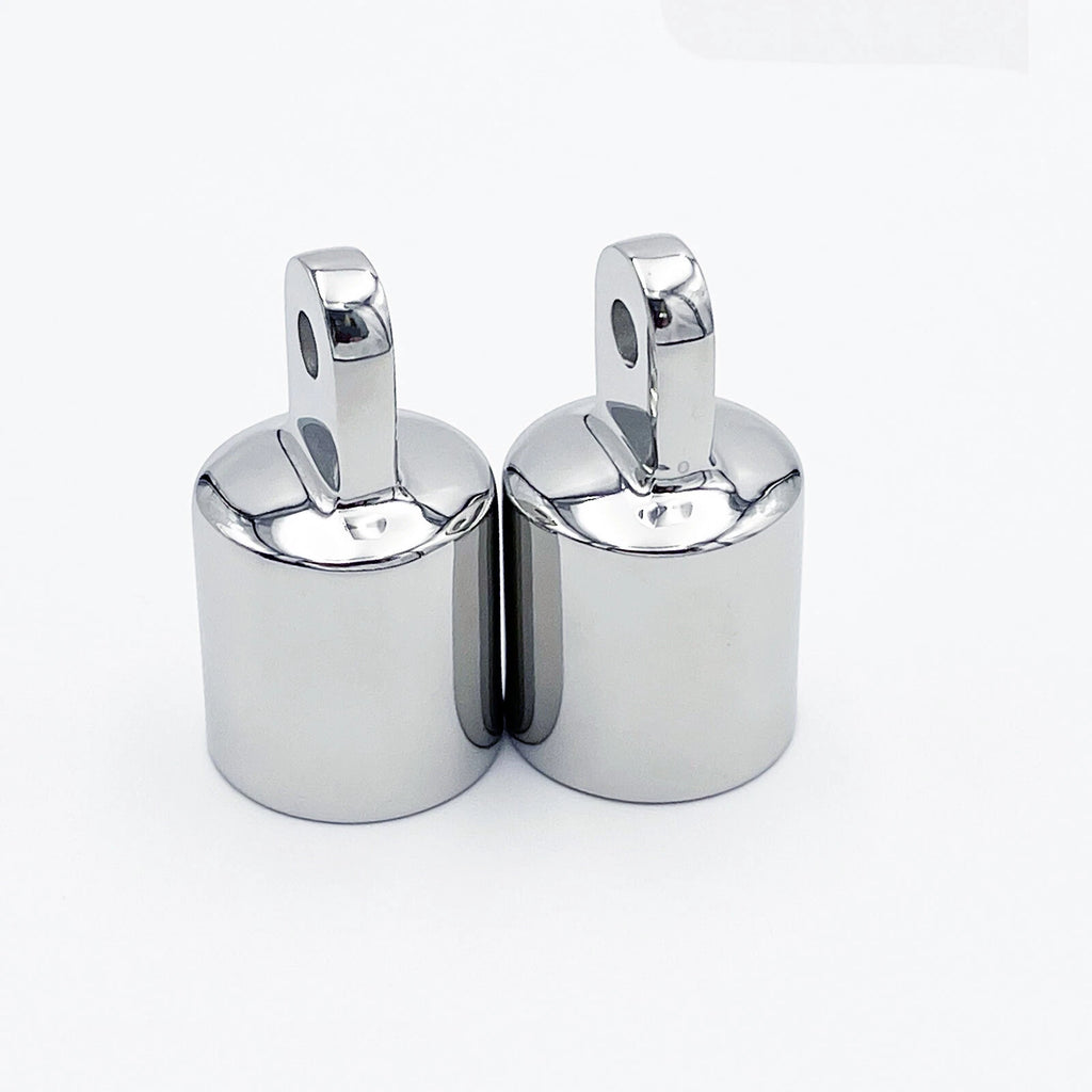 2 Pcs Bimini Top Eye End Cap for Marine Hardware (316 Stainless Steel)