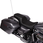 Predator 2-Up Seat for Harley Davidson (2014–2023) - Vinyl - Double Diamond