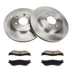 Front Vented Brake Rotors Ceramic Pads Kit for Dodge Durango (2003–2003)