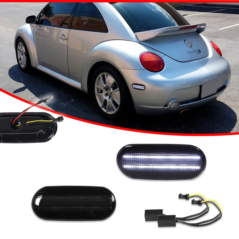 Smoked LED Rear Side Marker Lights for Volkswagen Beetle (1998–2005)