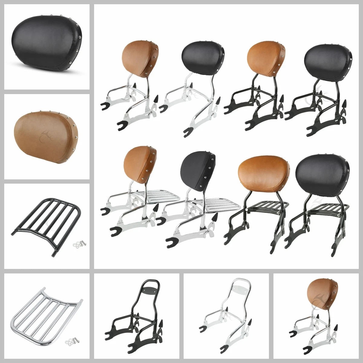 Sissy Bar Backrest Luggage Rack for Indian Chief Vintage Classic (2014–2023)
