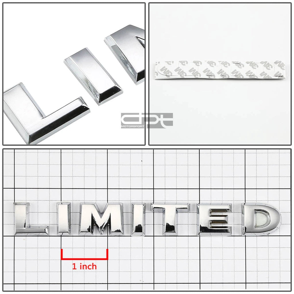 Chrome Bumper Emblem Badge for