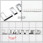 Chrome Bumper Emblem Badge for