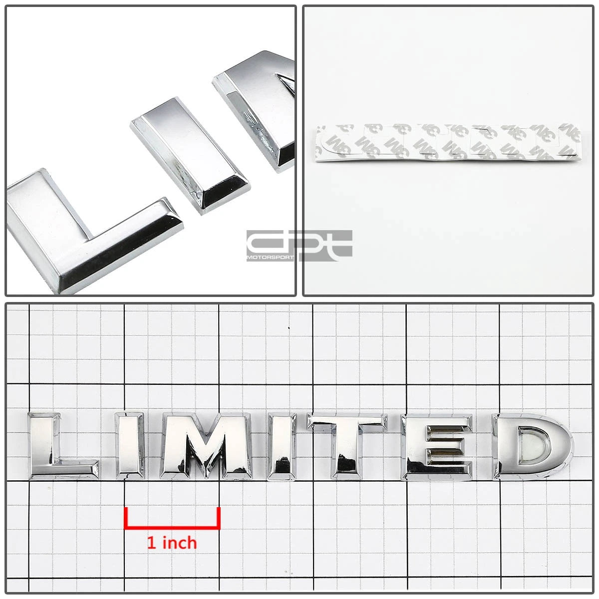 Chrome Bumper Emblem Badge for