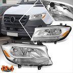 Chrome/Amber Headlights for Mercedes Benz Sprinter 1500-4500 (2019–2024)