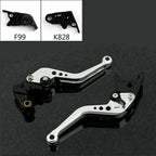 Short Brake Clutch Levers for Kawasaki ZX10R / RR / KRT (2016–2017) Silver T9