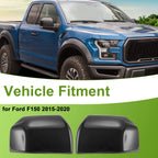 2X Side Mirror Cover Caps for Ford F150 (2015–2020) Black