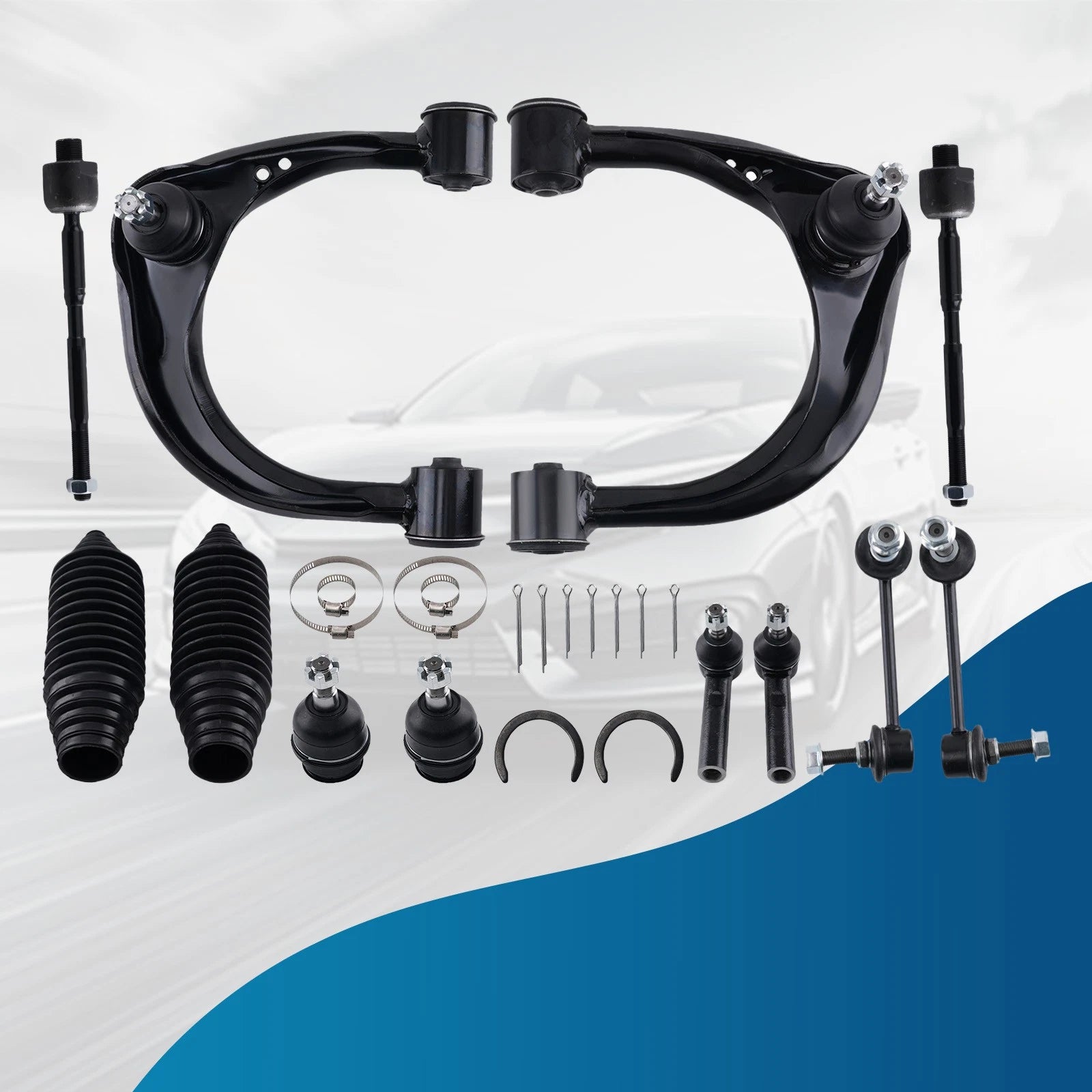 Front Upper Control Arm & Tie Rod Kit for Toyota 4Runner GX470 (2003-2009)