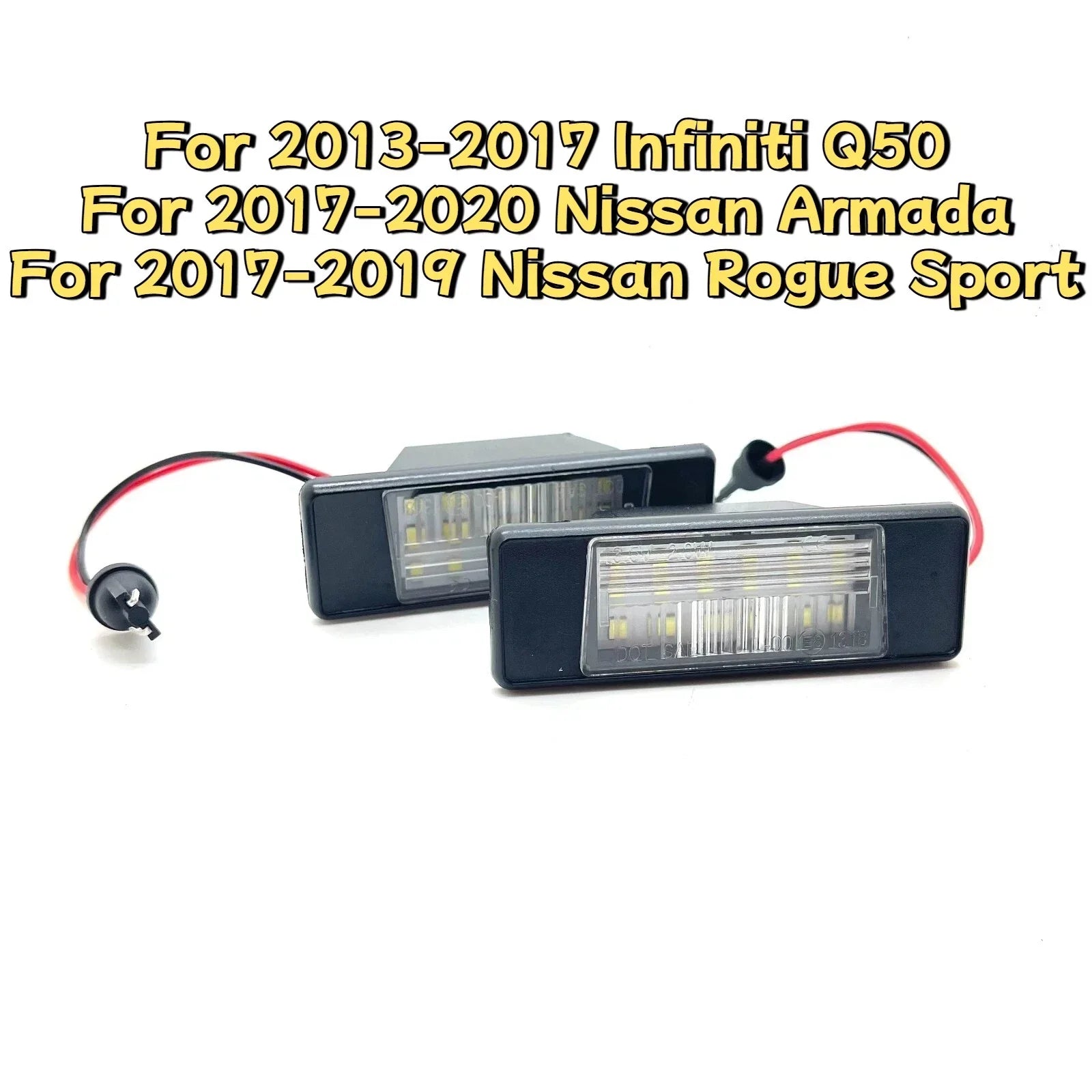 LED License Plate Light for Nissan Rogue Sport Armada (2017–2019)
