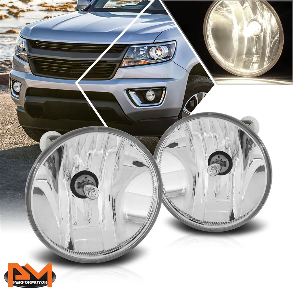 Clear Lens Front Driving Fog Lights for Silverado/Colorado/Sierra/Yukon (2015–2019)