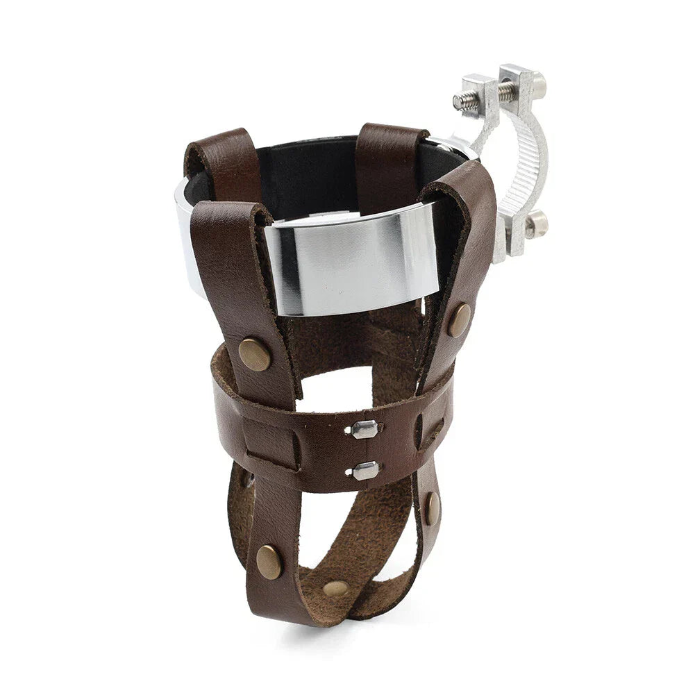 Chrome Handlebar Cup Holder for Harley Chopper (Universal)