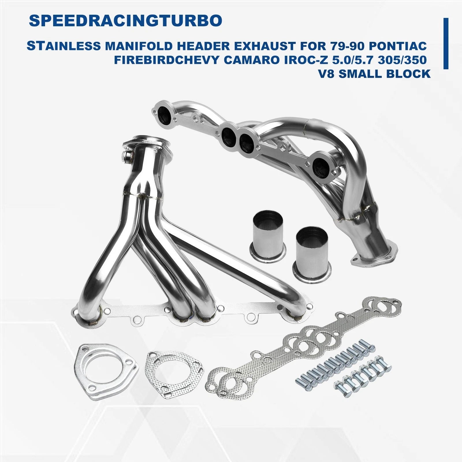 Exhaust Header for Pontiac Firebird / Chevy Camaro IROC-Z (1979–1990)