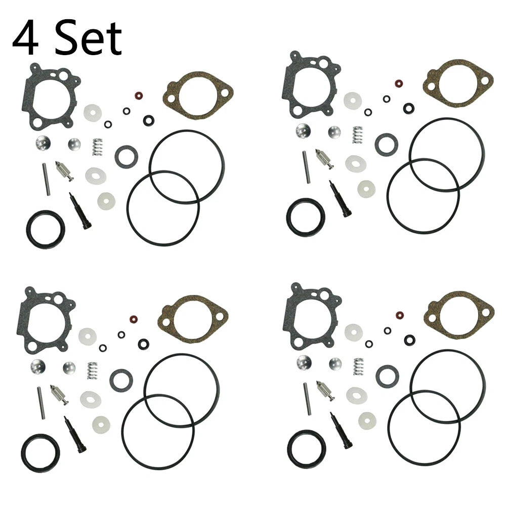 Set of 4 Carburetor Repair Kits for Briggs & Stratton (492495, 493762, 498260)