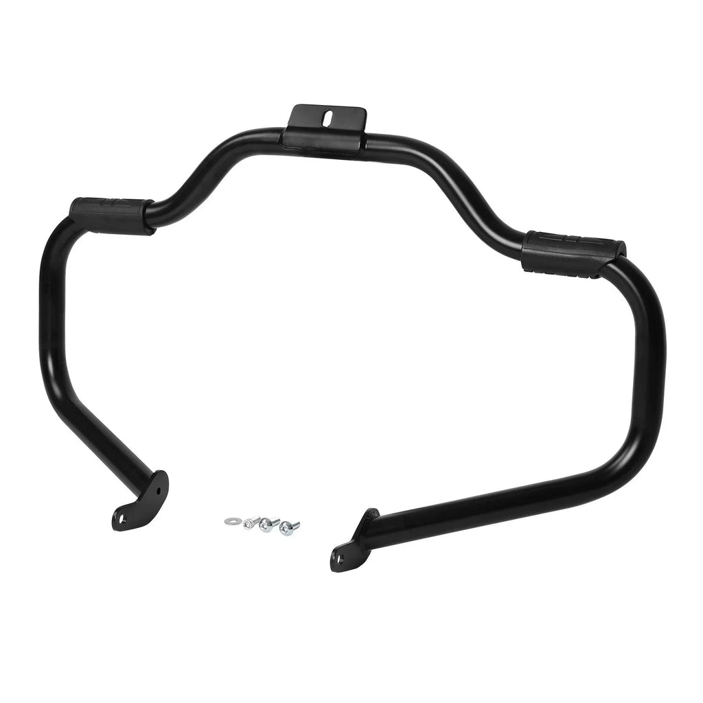 Mustache Engine Guard Crash Bar & Footpeg Clamps for Harley Softail (2000-2017)