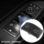 2 x Window Lift Switch Button Covers for Mercedes-Benz GLE500 (2016-2020)