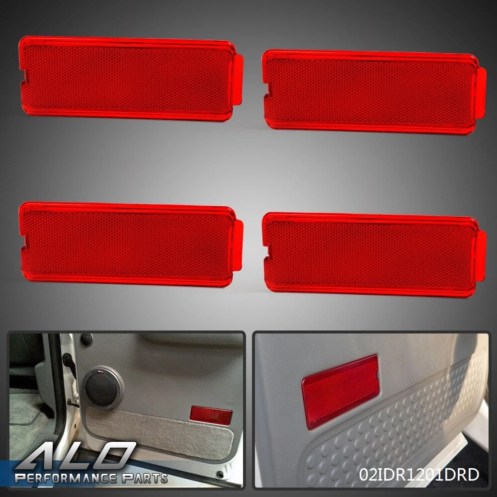 Set of 2 Red Reflector Panels for Ford F250 F350 Super Duty